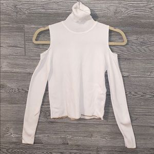 ZARA Knit Turtleneck w Shoulder Cut Outs